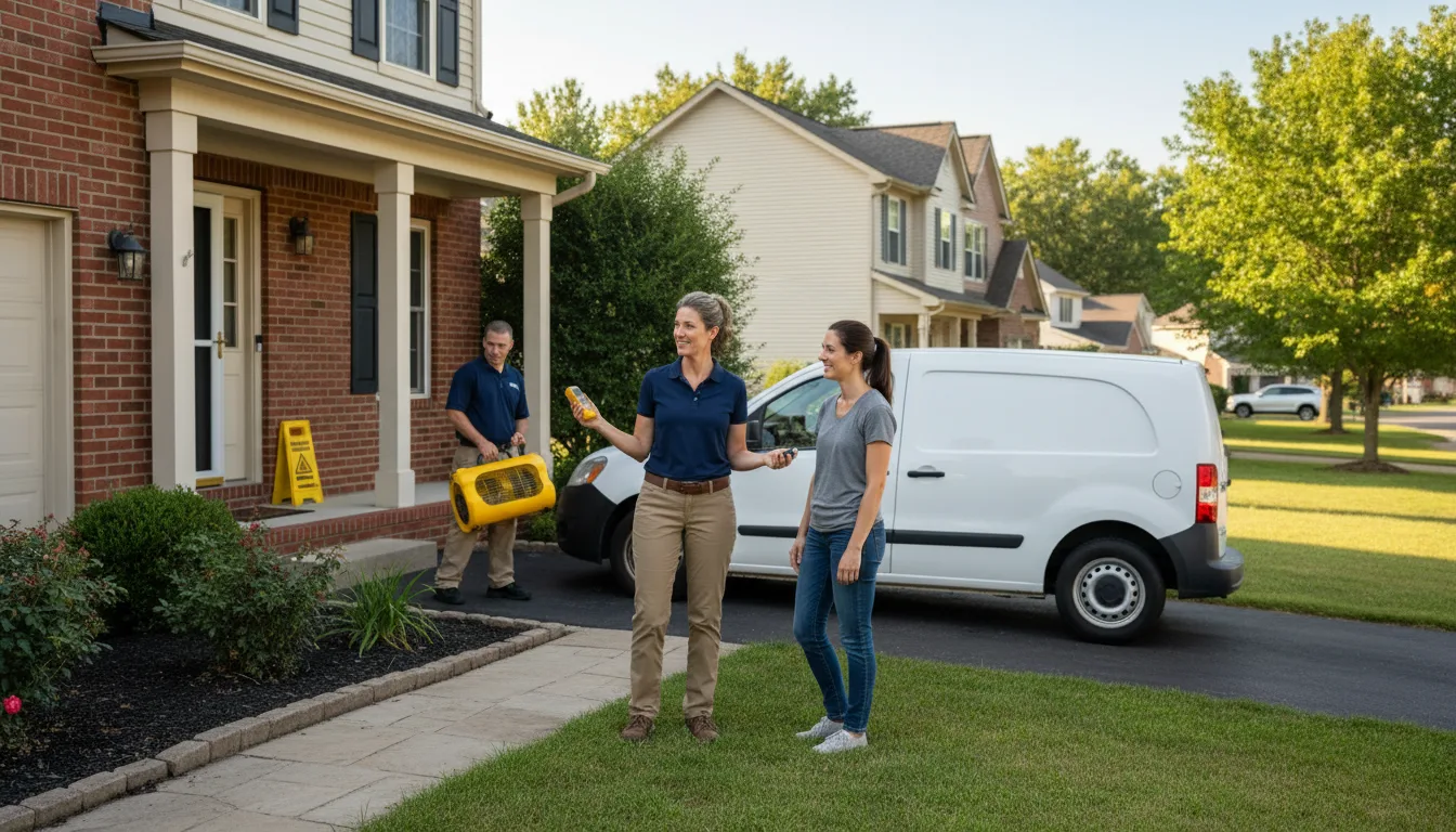 Water restoration image for Water Damage & Restoration Services in Falun, KS